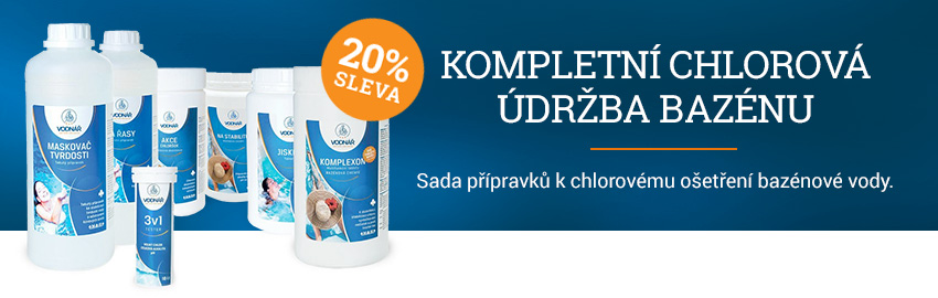 Kompletní chlorová údržba bazénu